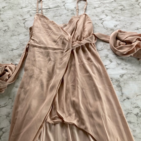 NWT Elegant dusty Blush Pink maxi Dress - Picture 4 of 9